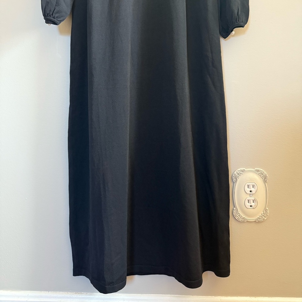 Tuckernuck Pomander Place • Lennox Double Knit Black Sweater Maxi Dress XS - Picture 7 of 10
